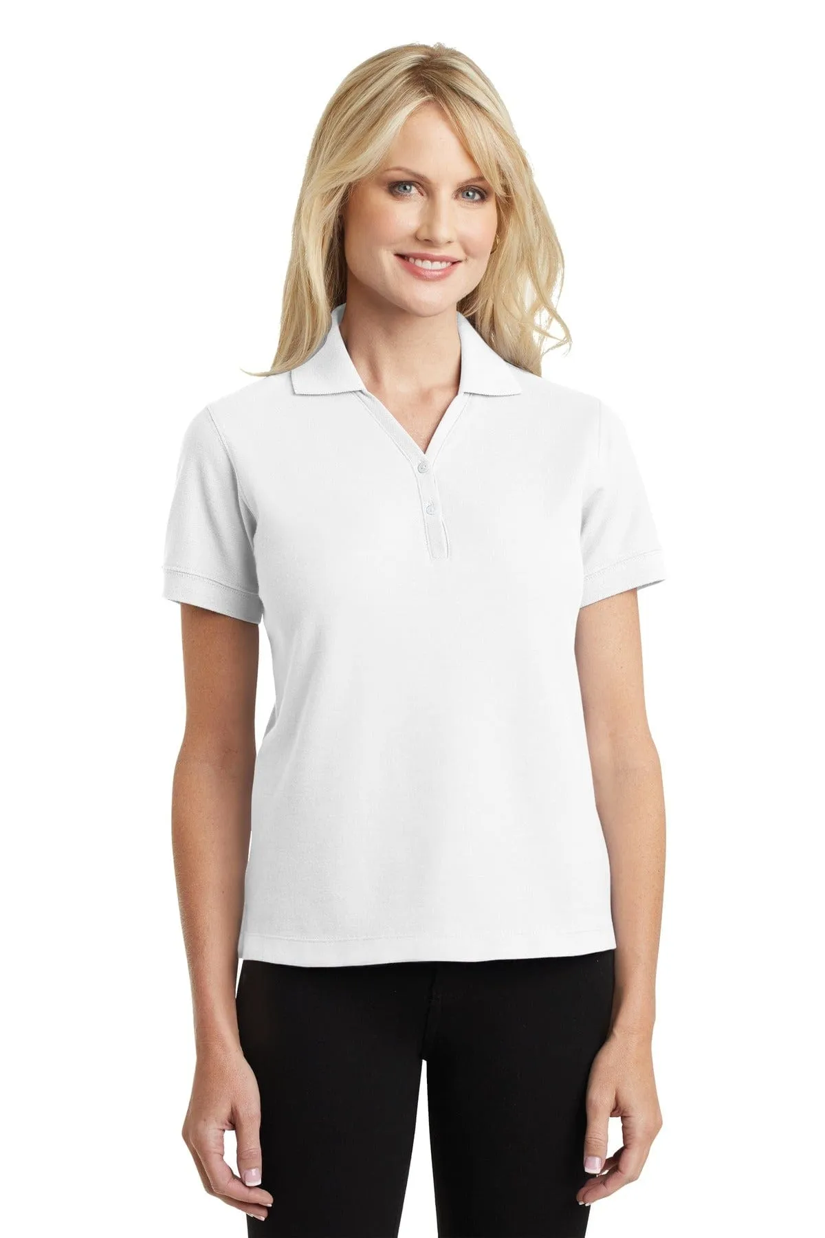 DISCONTINUED  Port Authority ®  Ladies 100% Pima Cotton Polo.  L448