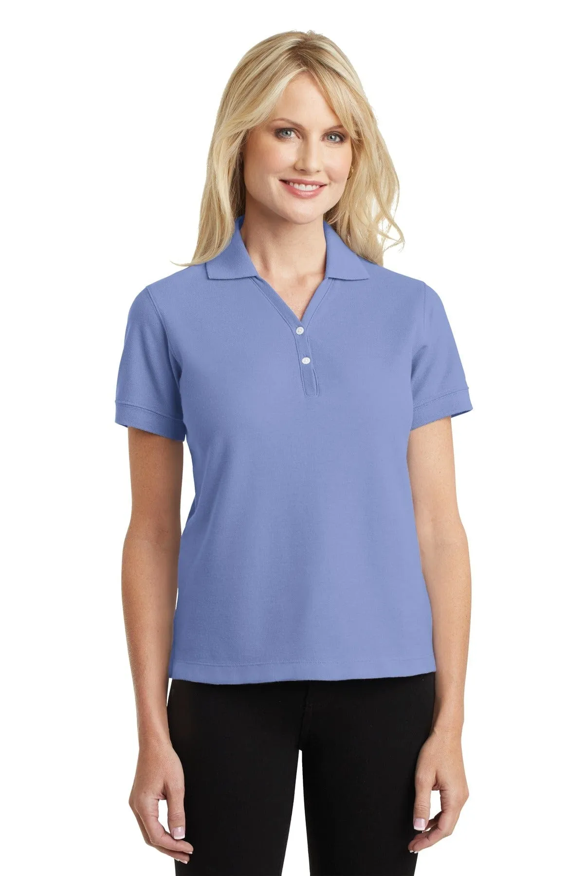 DISCONTINUED  Port Authority ®  Ladies 100% Pima Cotton Polo.  L448