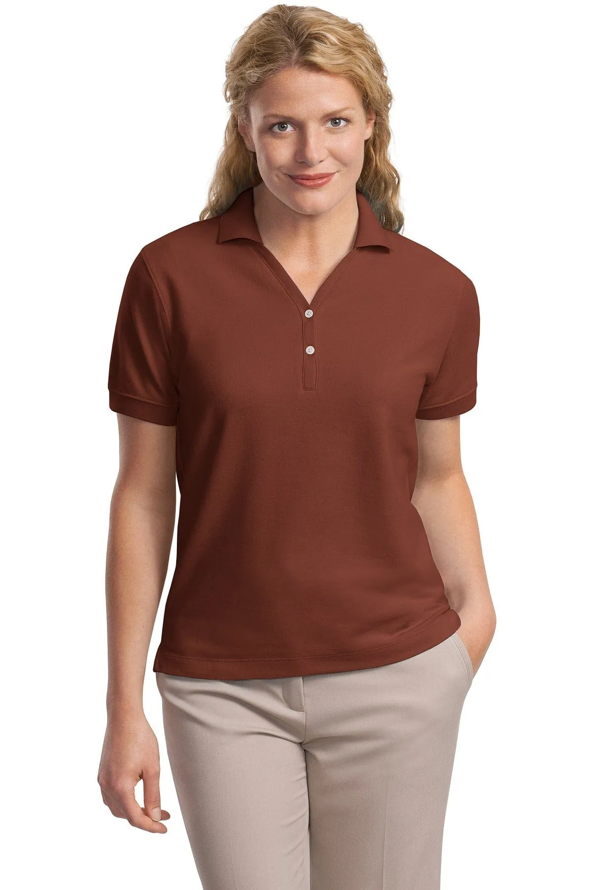 DISCONTINUED  Port Authority ®  Ladies 100% Pima Cotton Polo.  L448