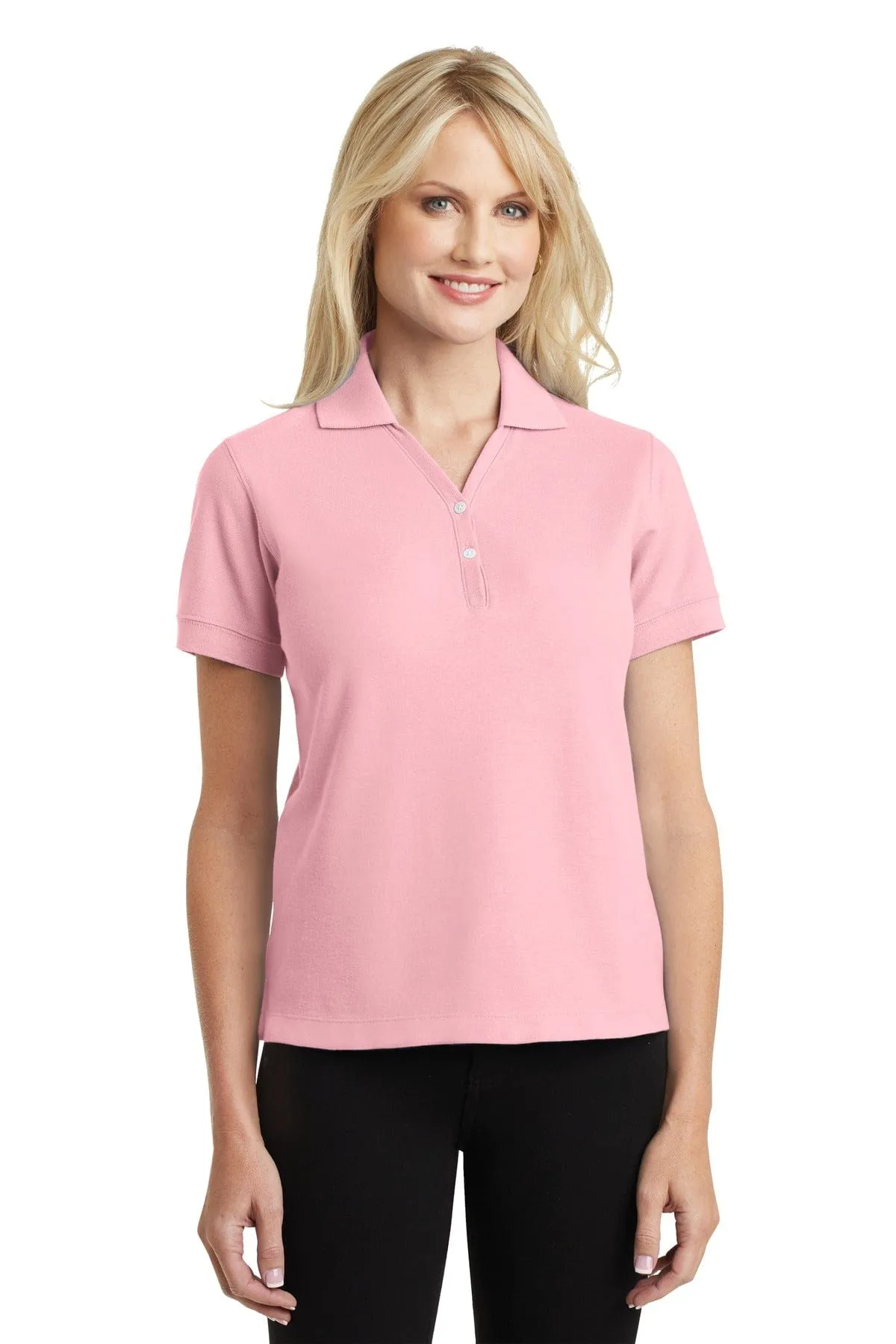 DISCONTINUED  Port Authority ®  Ladies 100% Pima Cotton Polo.  L448