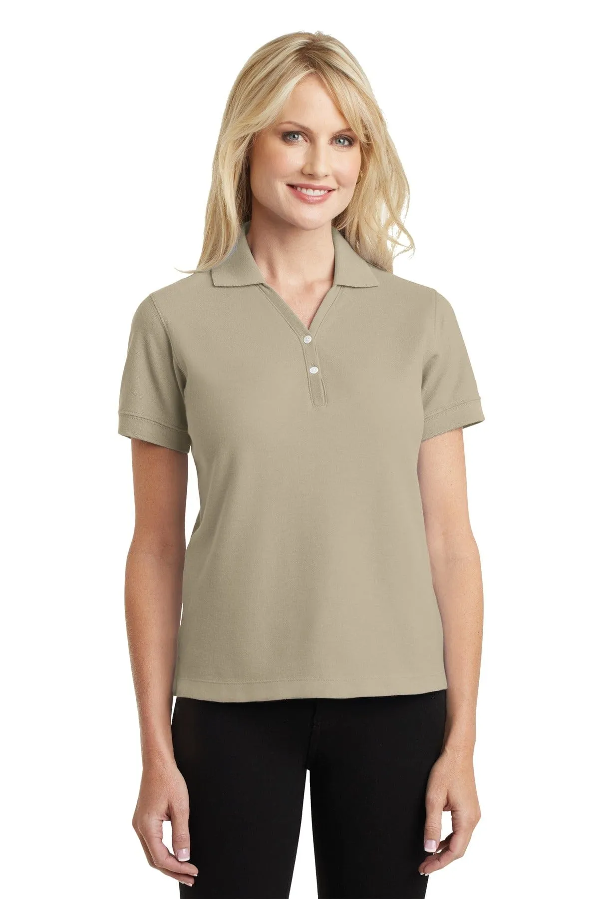 DISCONTINUED  Port Authority ®  Ladies 100% Pima Cotton Polo.  L448