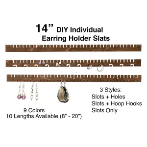 Earring Holder Organizer Slat iOrganize®, 14-inch