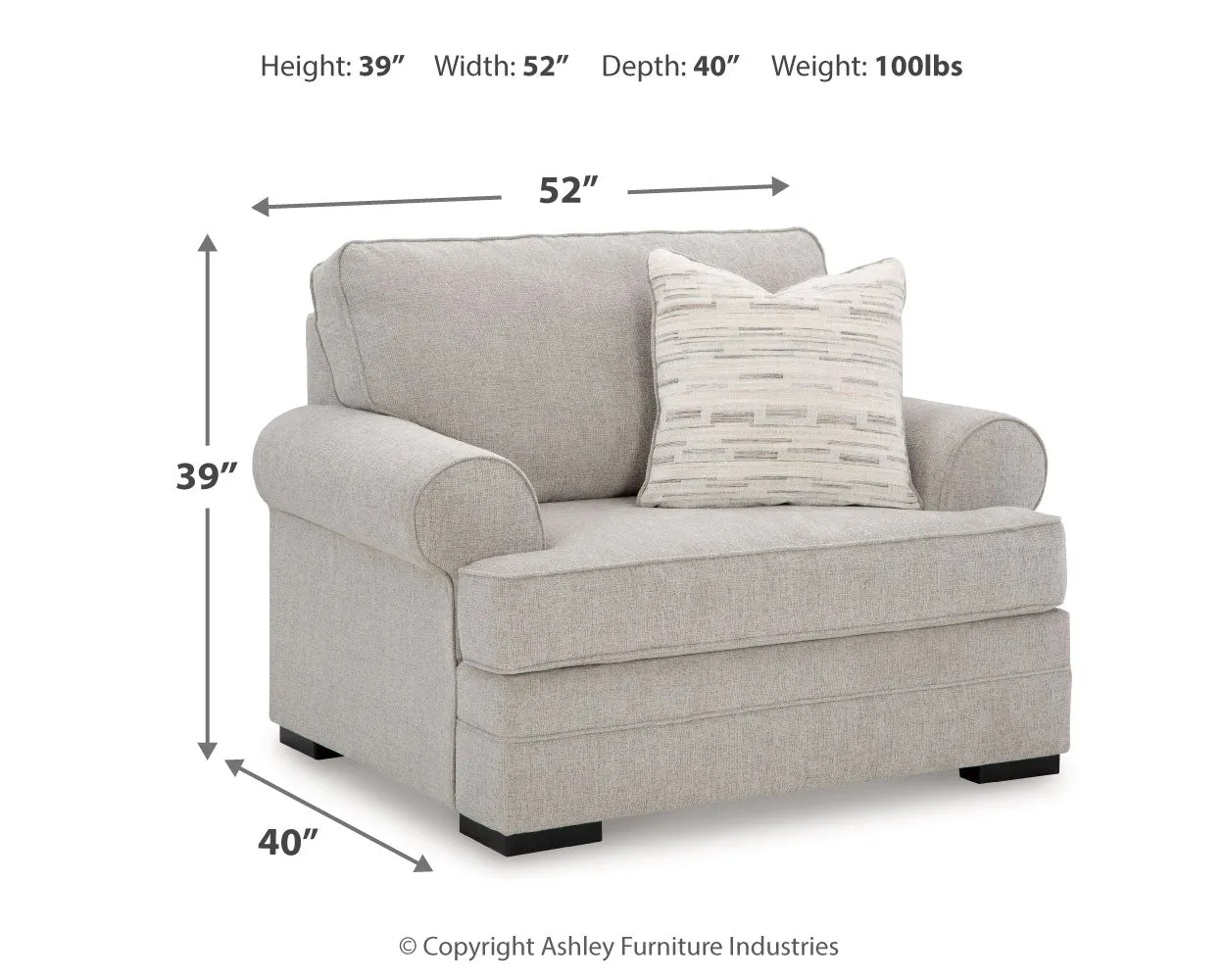 Eastonbridge Chair and Ottoman in Shadow