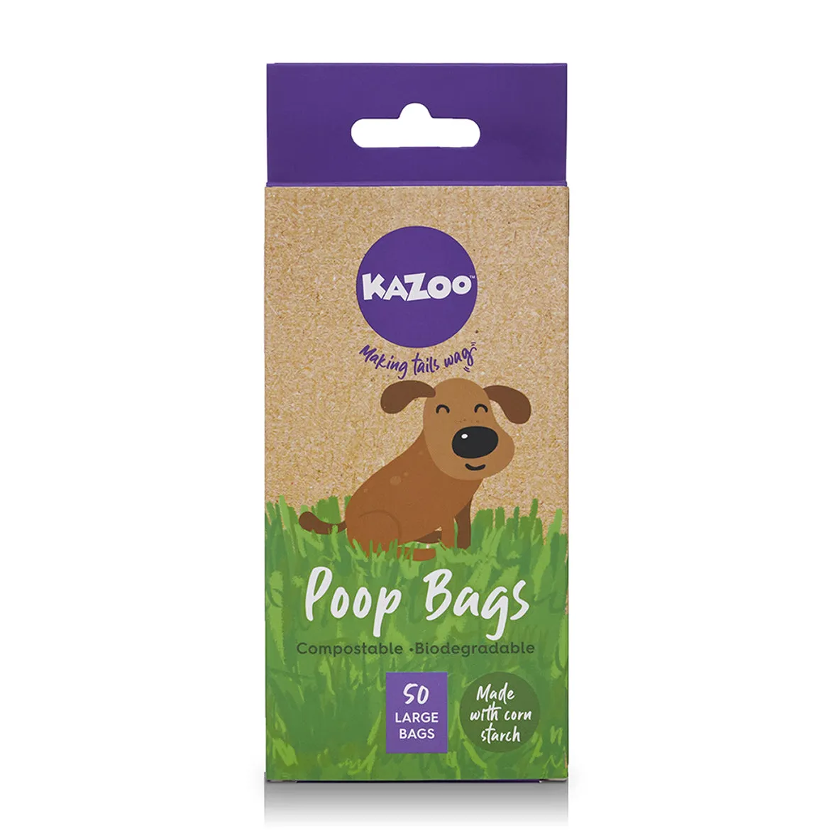 Eco-Friendly Compostable Biodegradable Poop Bags - 50pk