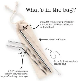 Eco*holic Reusable Metal Straw