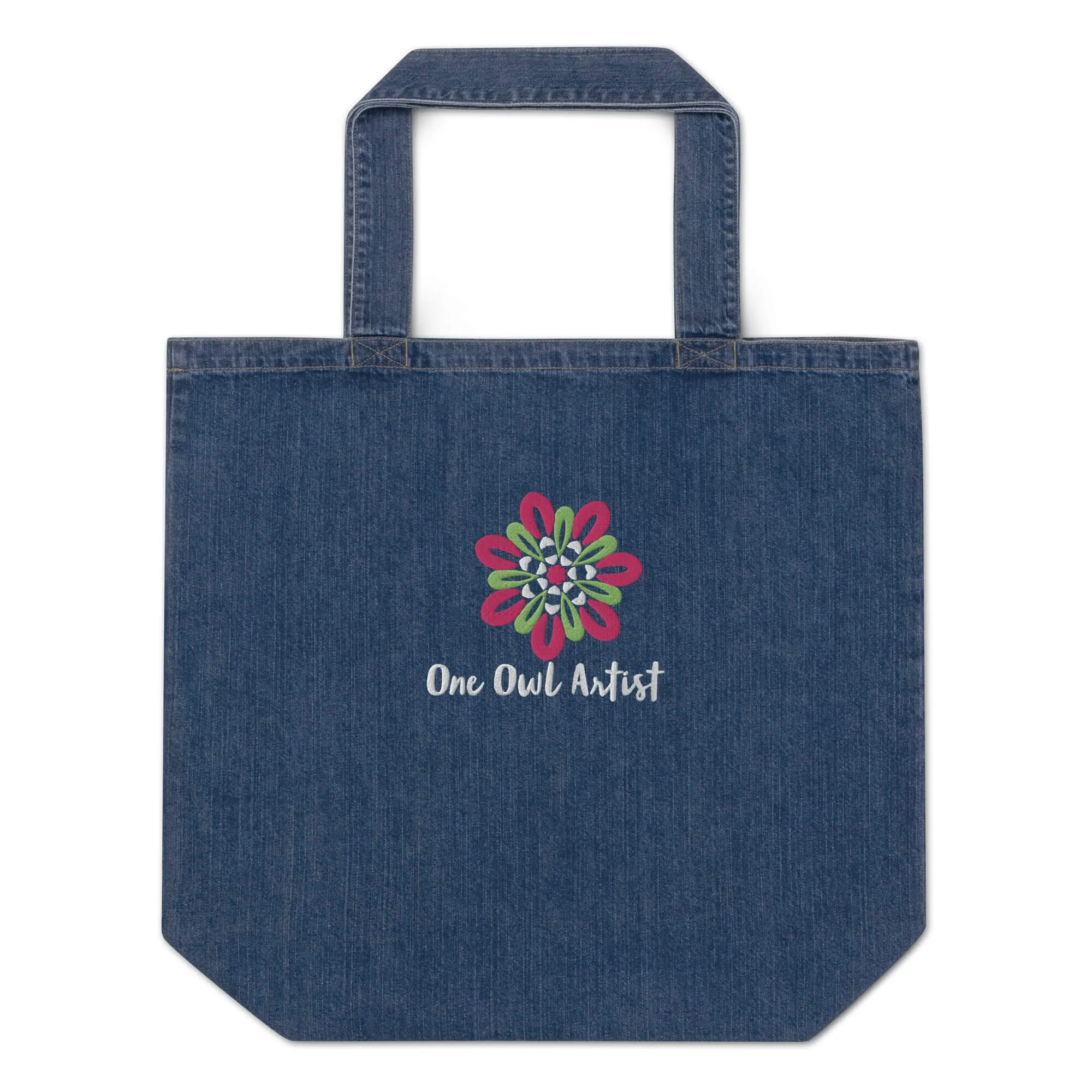 Embroidered Denim Tote Bag (Organic)