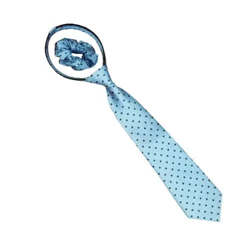 Equetech Zipper Show Tie Light Blue/Navy