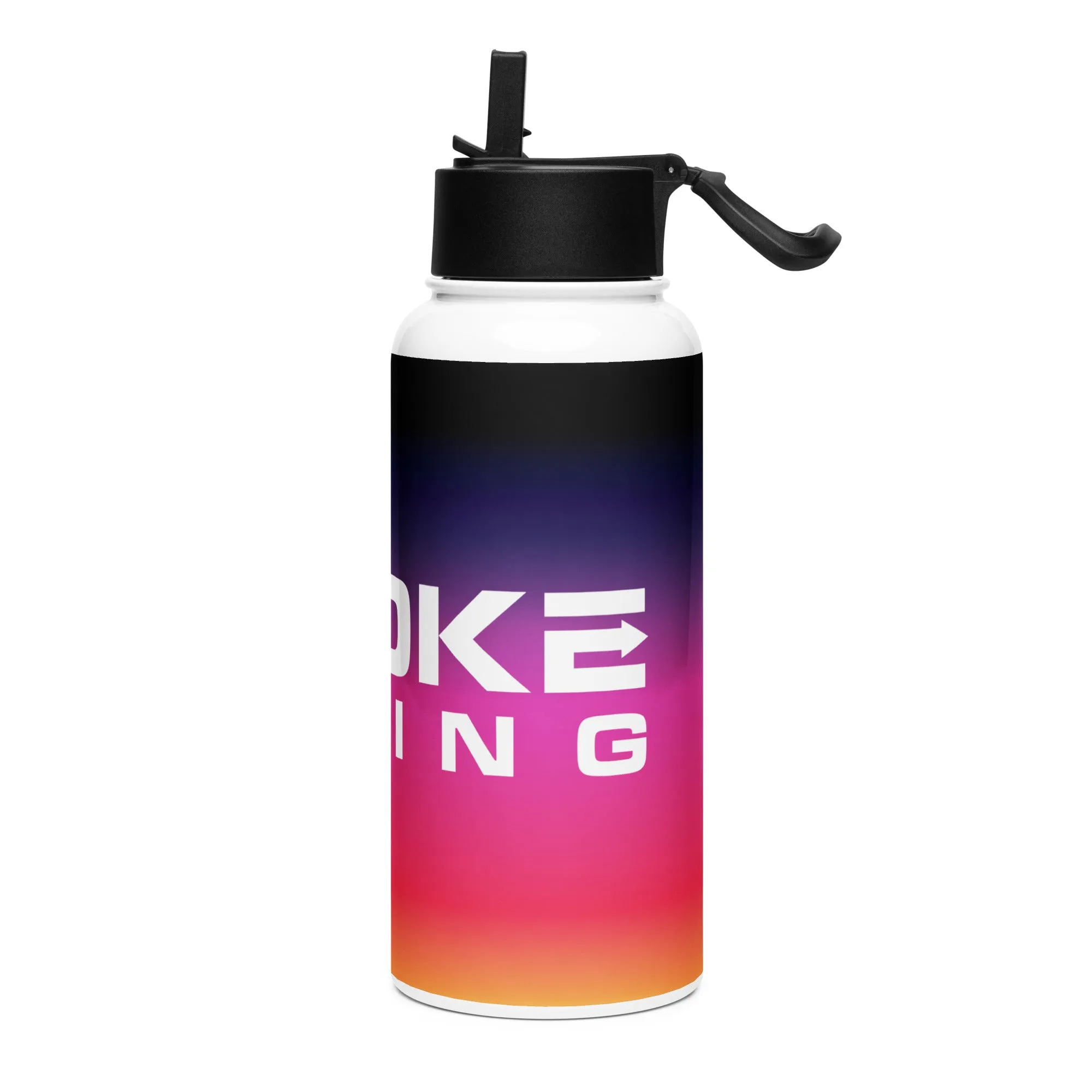 EVOKE Stainless steel water bottle with a straw lid