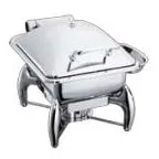 EXQUISITE CHAFING DISH; CAP.OF FOOD PAN; 4L. RECTANGULAR