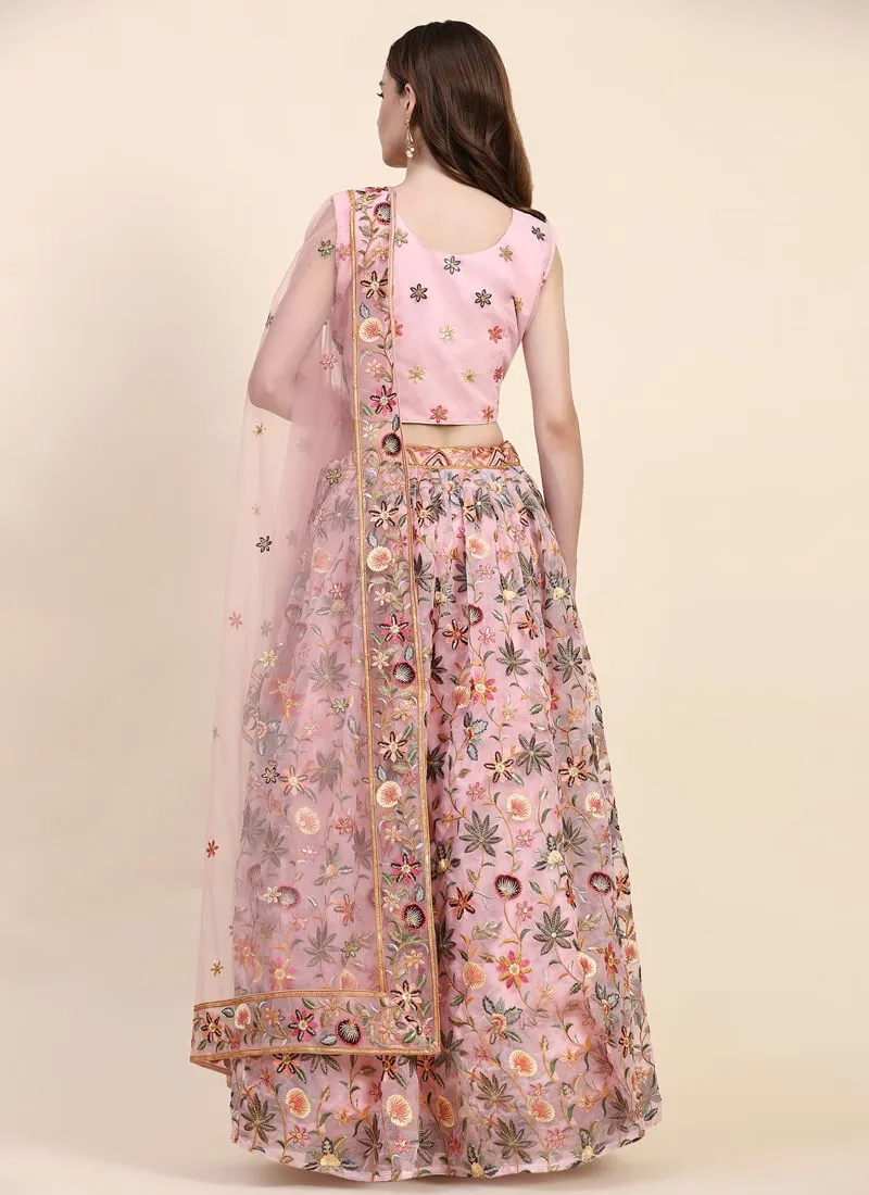 Exquisite Designer Lehenga with Hand-Embroidered Blouse