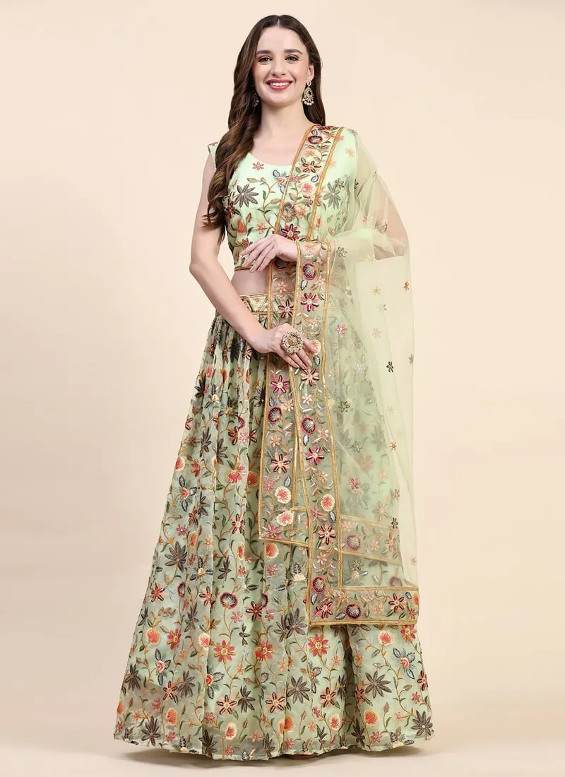 Exquisite Designer Lehenga with Hand-Embroidered Blouse