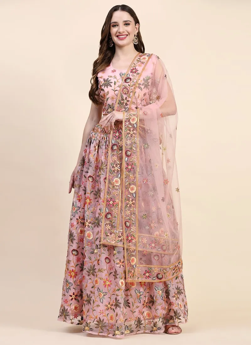 Exquisite Designer Lehenga with Hand-Embroidered Blouse