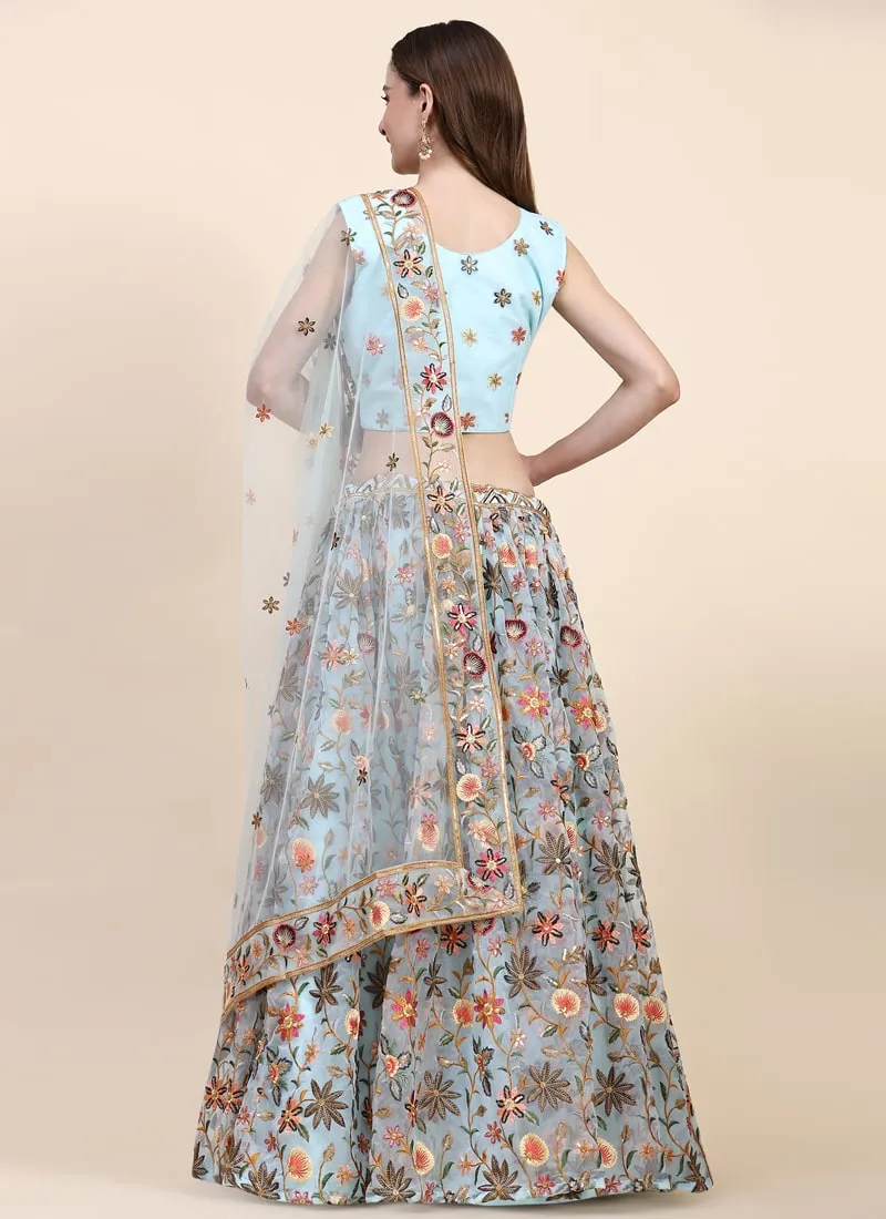 Exquisite Designer Lehenga with Hand-Embroidered Blouse