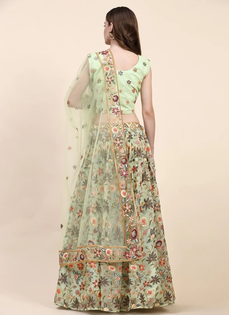 Exquisite Designer Lehenga with Hand-Embroidered Blouse