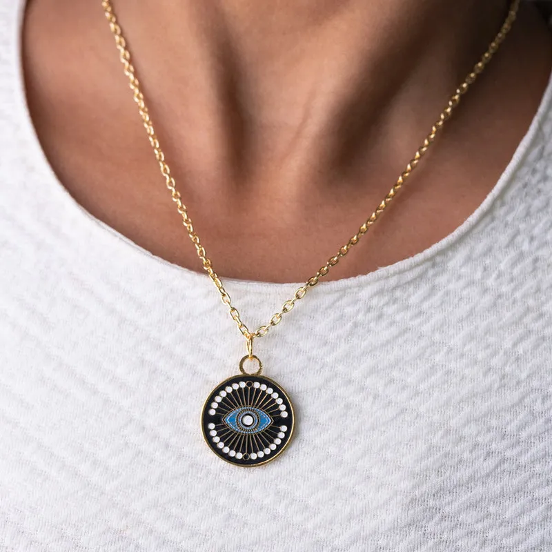 Exquisite Evil Eye Pendant - Necklace