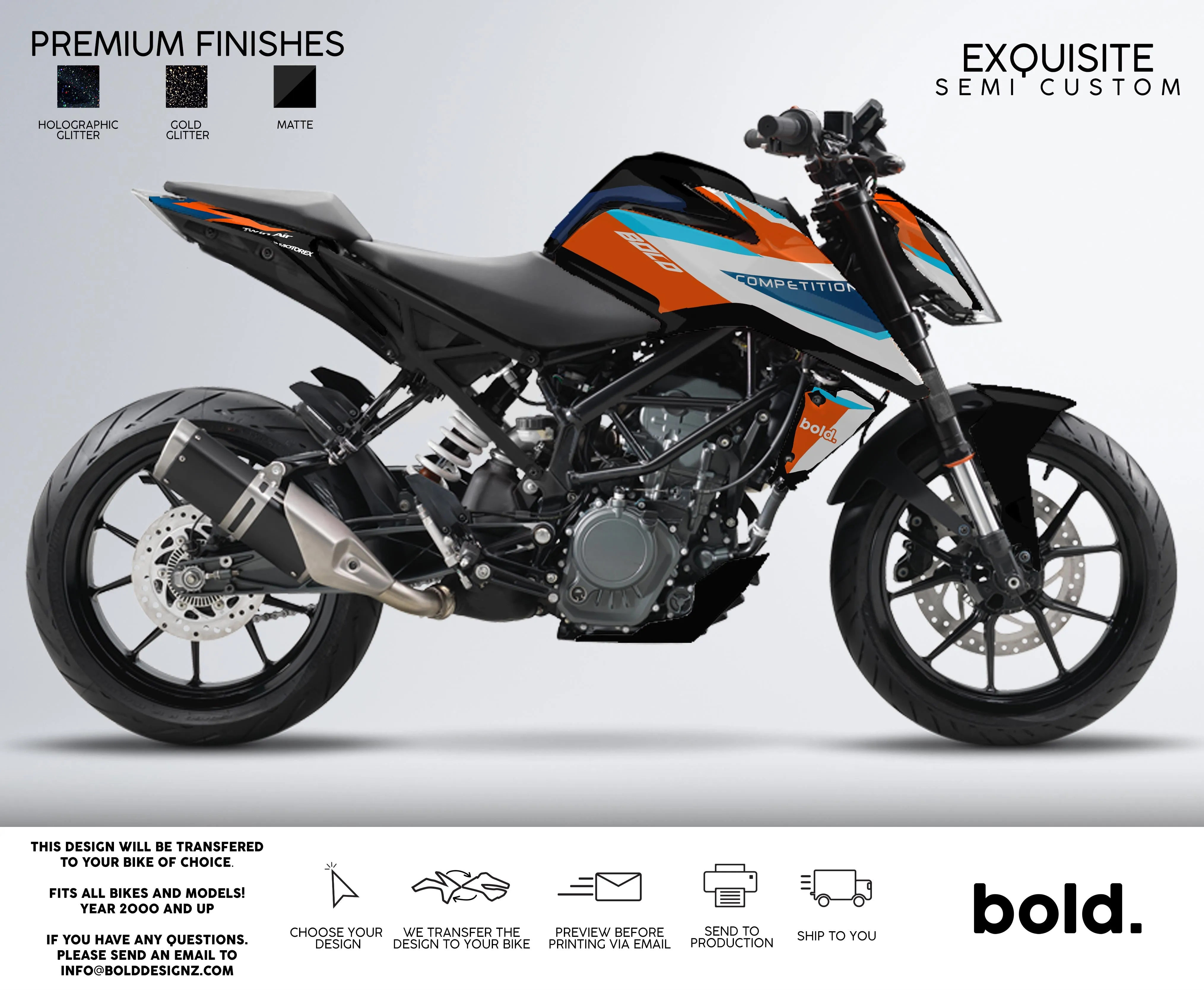 EXQUISITE - KTM DUKE Graphics kit