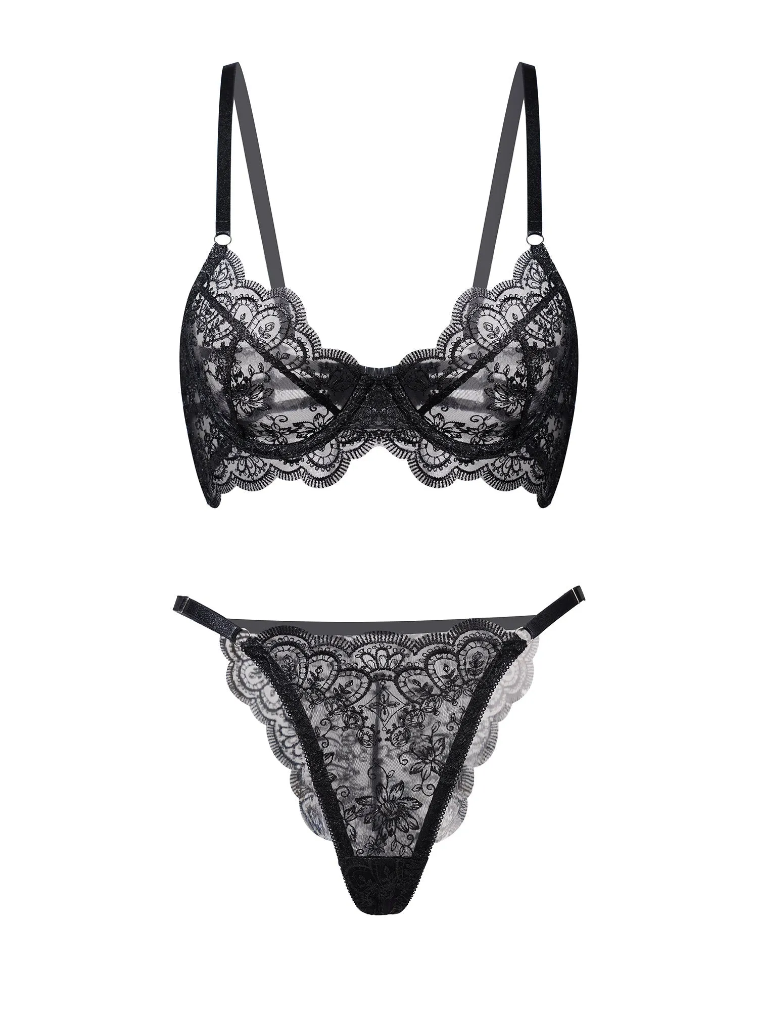 Exquisite Lace Lingerie Set