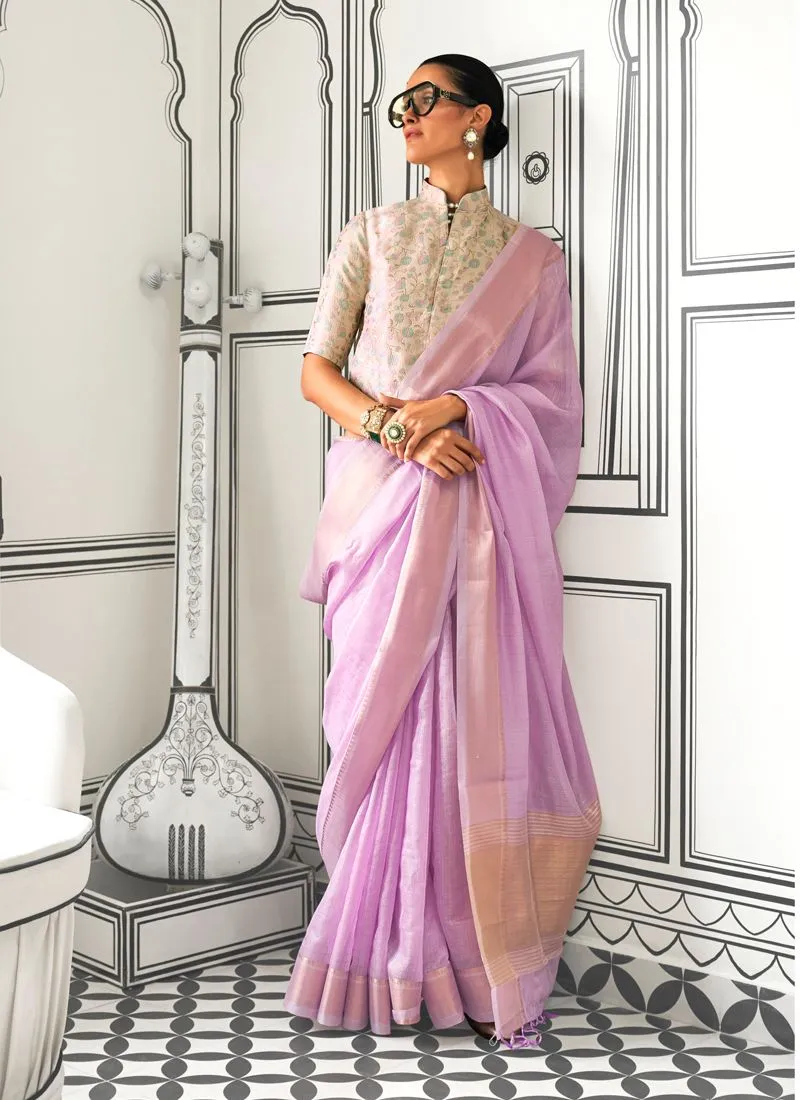 Exquisite Party Wear Saree with Jacquard Blouse