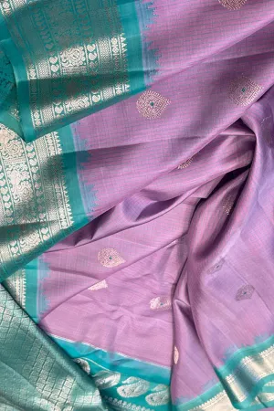 Exquisite Purple Handloom Silk Saree - Pure Elegance