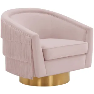 Flapper Swivel Chair, Blush