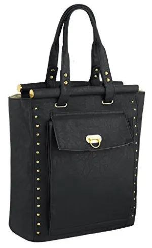 Flo Studded Faux Leather Tote Bag