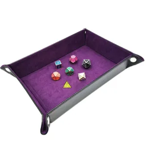 Foldable Dice Tray Dice Set - Purple