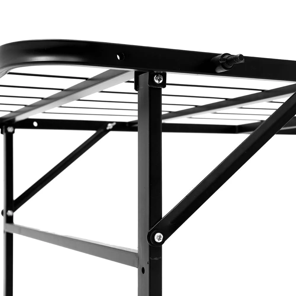 Foldable Metal Queen Bed Frame, 300kg Capacity - Artiss