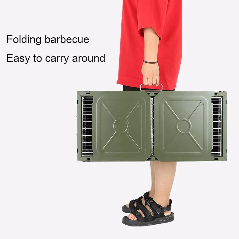 Foldable Outdoor BBQ Grill Portable Grill for Outdoor Camping