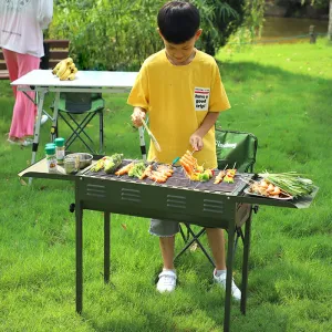 Foldable Outdoor BBQ Grill Portable Grill for Outdoor Camping