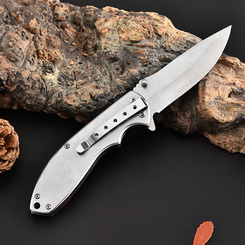 Foldable Outdoor Camping Survival Stainless Steel Blade Folding Hunting Wood Pocket Knife