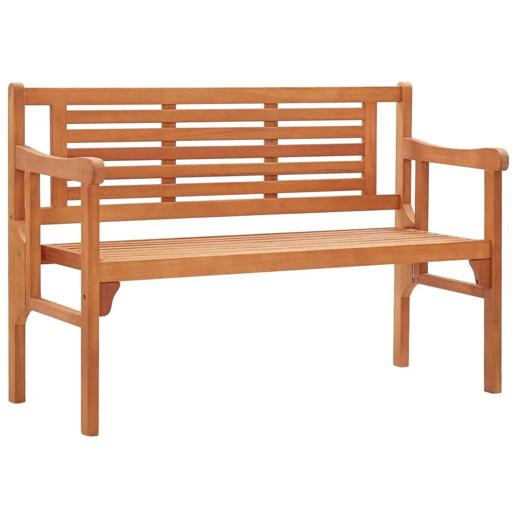 Foldable Patio Bench 47.2" Solid Wood Eucalyptus