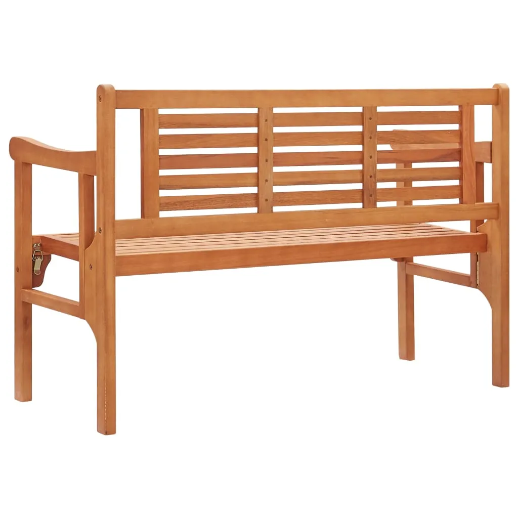 Foldable Patio Bench 47.2" Solid Wood Eucalyptus