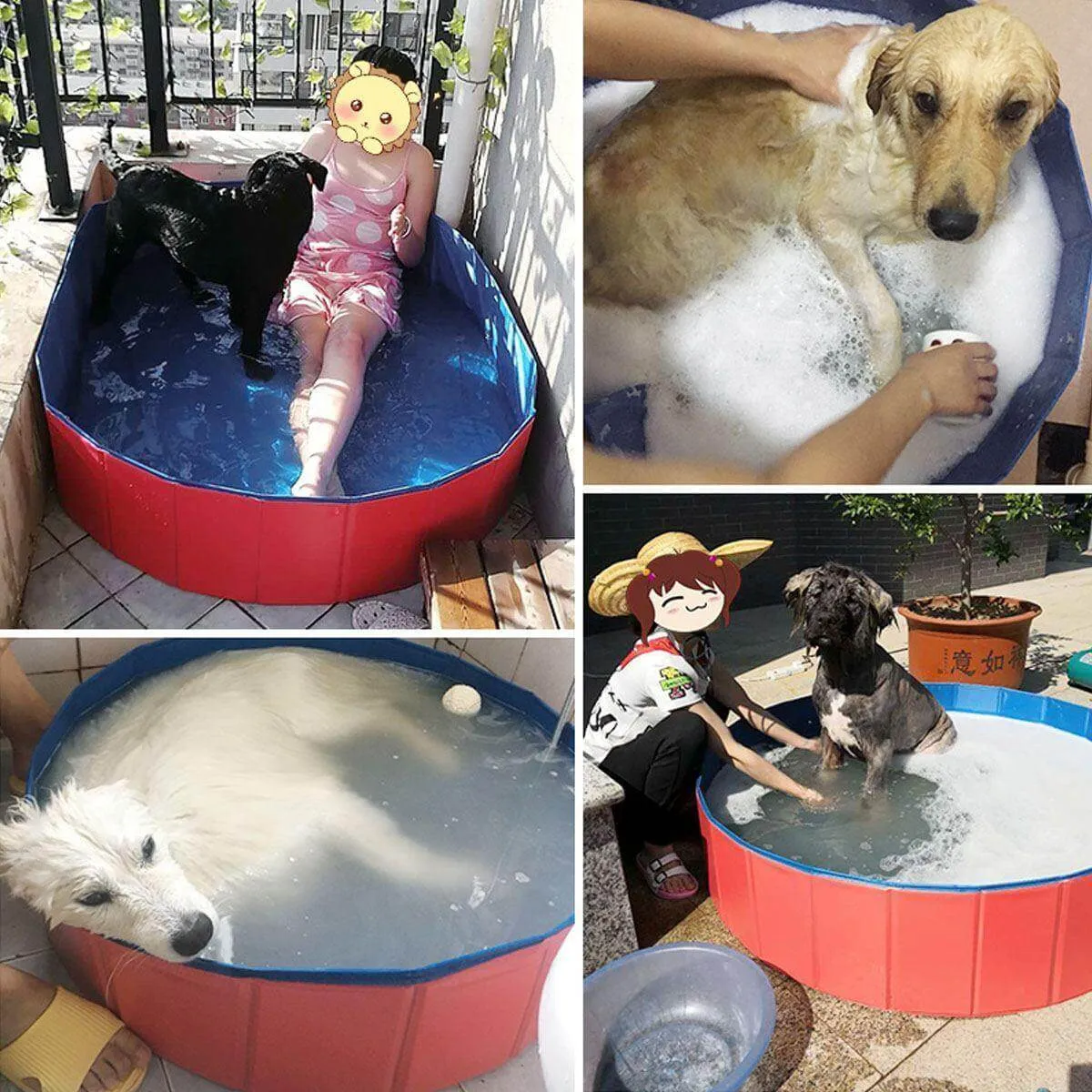 Foldable Pet Bath Pool