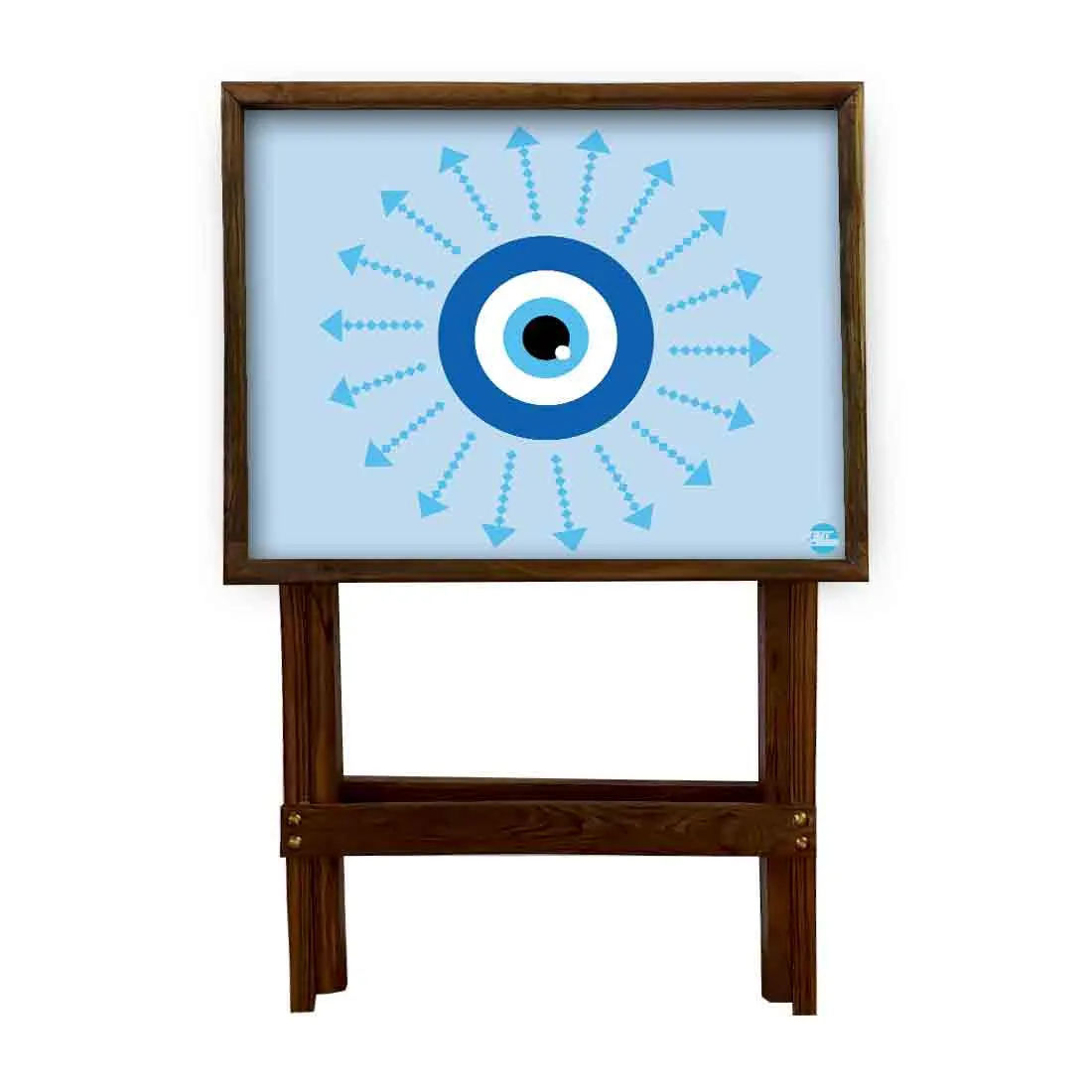 Folding TV Tray Table for Eating Breakfast Serving Table - Evil Eye Protector