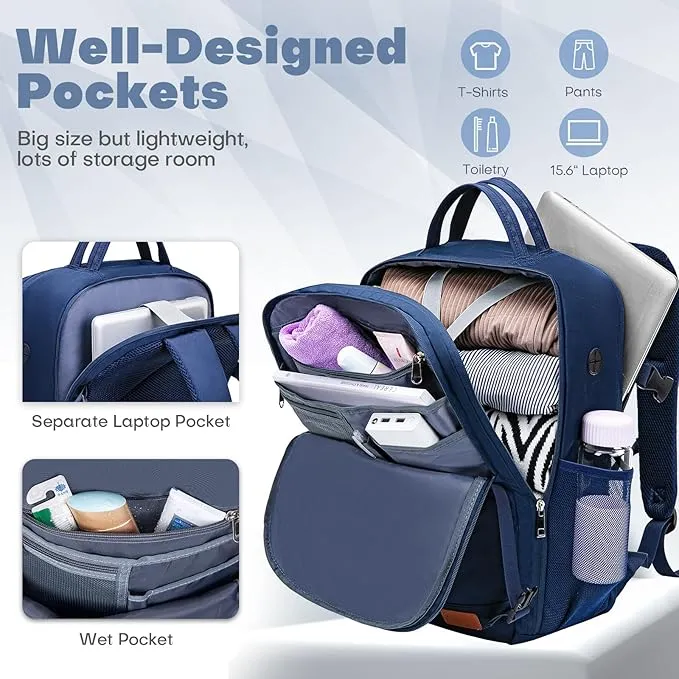 for Easyjet Cabin Bag 45x36x20 Underseat Cabin Backpack Cabin Luggage Travel Backpack Rucksack Cabin Size Carry on Hand Luggage Bag for Women Men