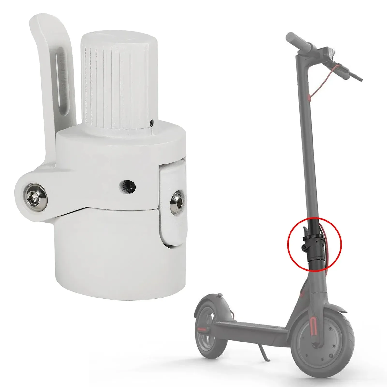 For Xiaomi M365  Electric Scooter Screw Accessory Folding Pole Base Solid Metal Foldable Electric Scooter Pole Base Replacement