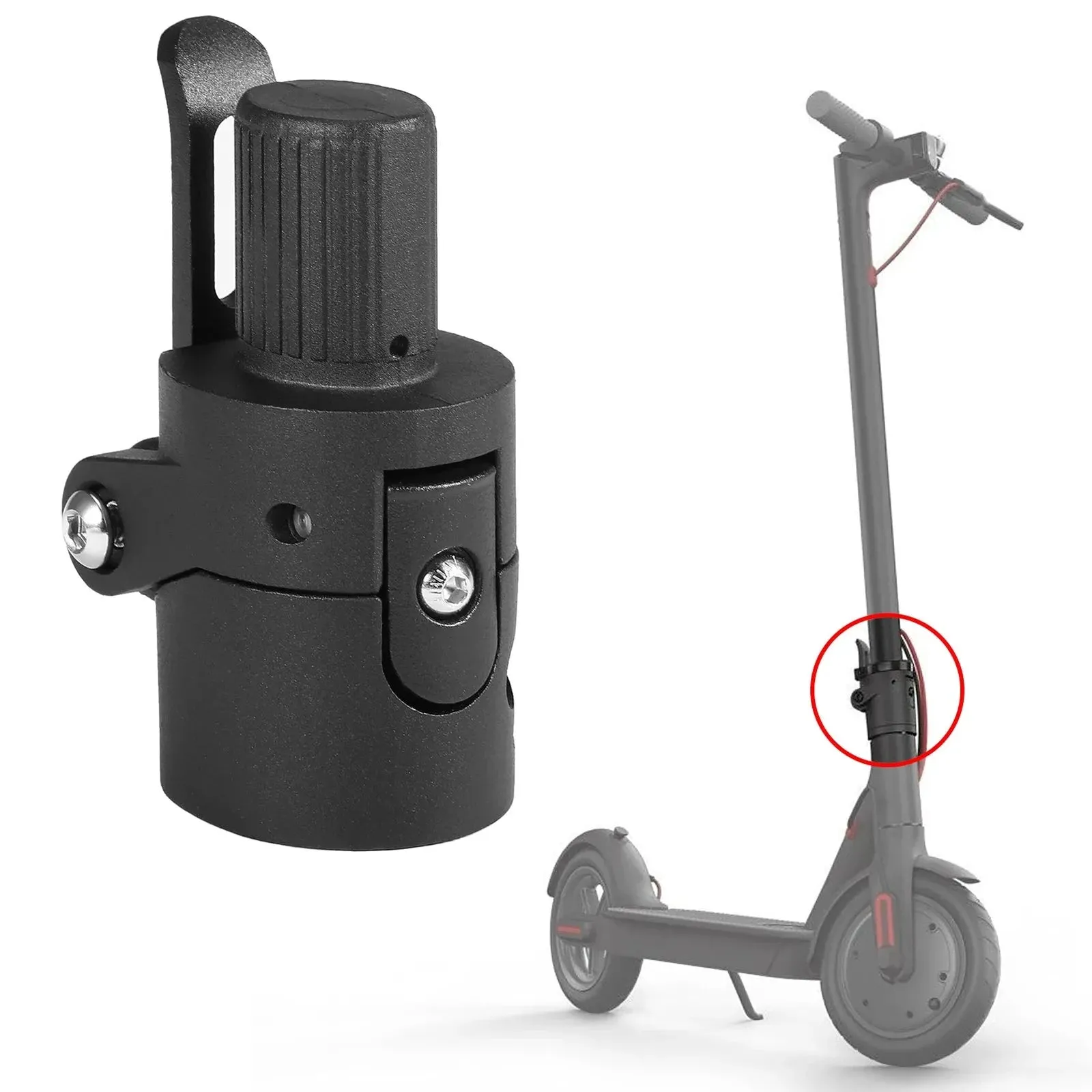 For Xiaomi M365  Electric Scooter Screw Accessory Folding Pole Base Solid Metal Foldable Electric Scooter Pole Base Replacement