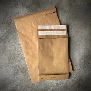 FSC® Brown Kraft Paper Mailing Bags - 250x50x350mm