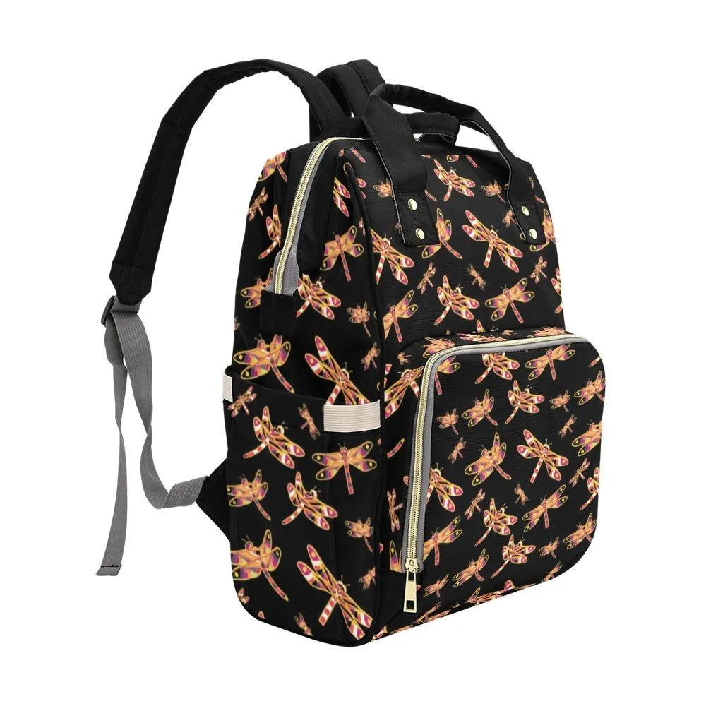 Gathering Yellow Black Multi-Function Diaper Backpack/Diaper Bag