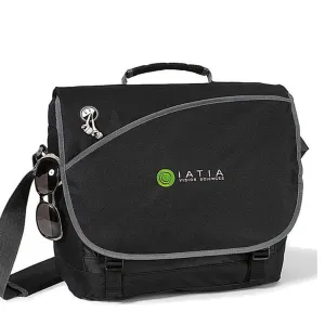 Gemline Black Freestyle Computer Messenger Bag