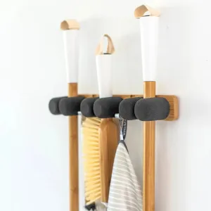 Get a Grip Mop & Broom Organizer