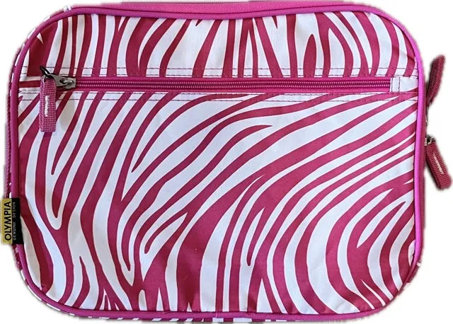 Gift for: Teen/College/Working Gal:  Pink Zebra Laptop bag purse