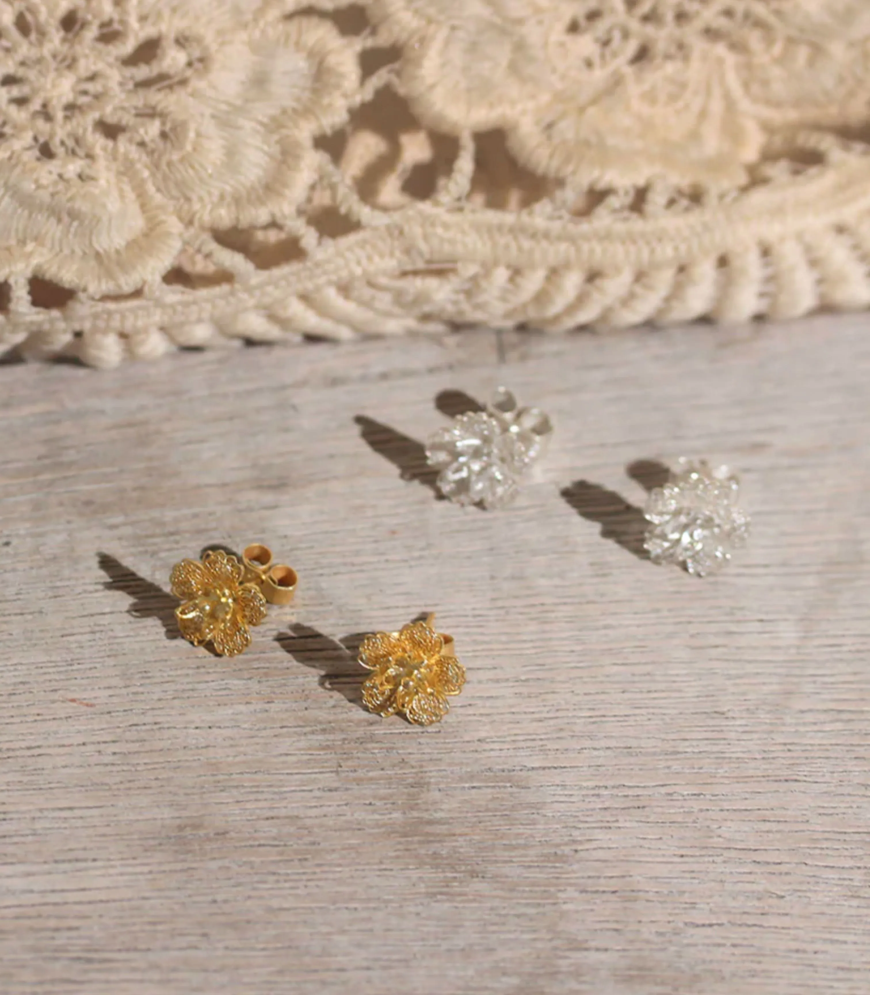 Gumamela Filigree Stud Earrings