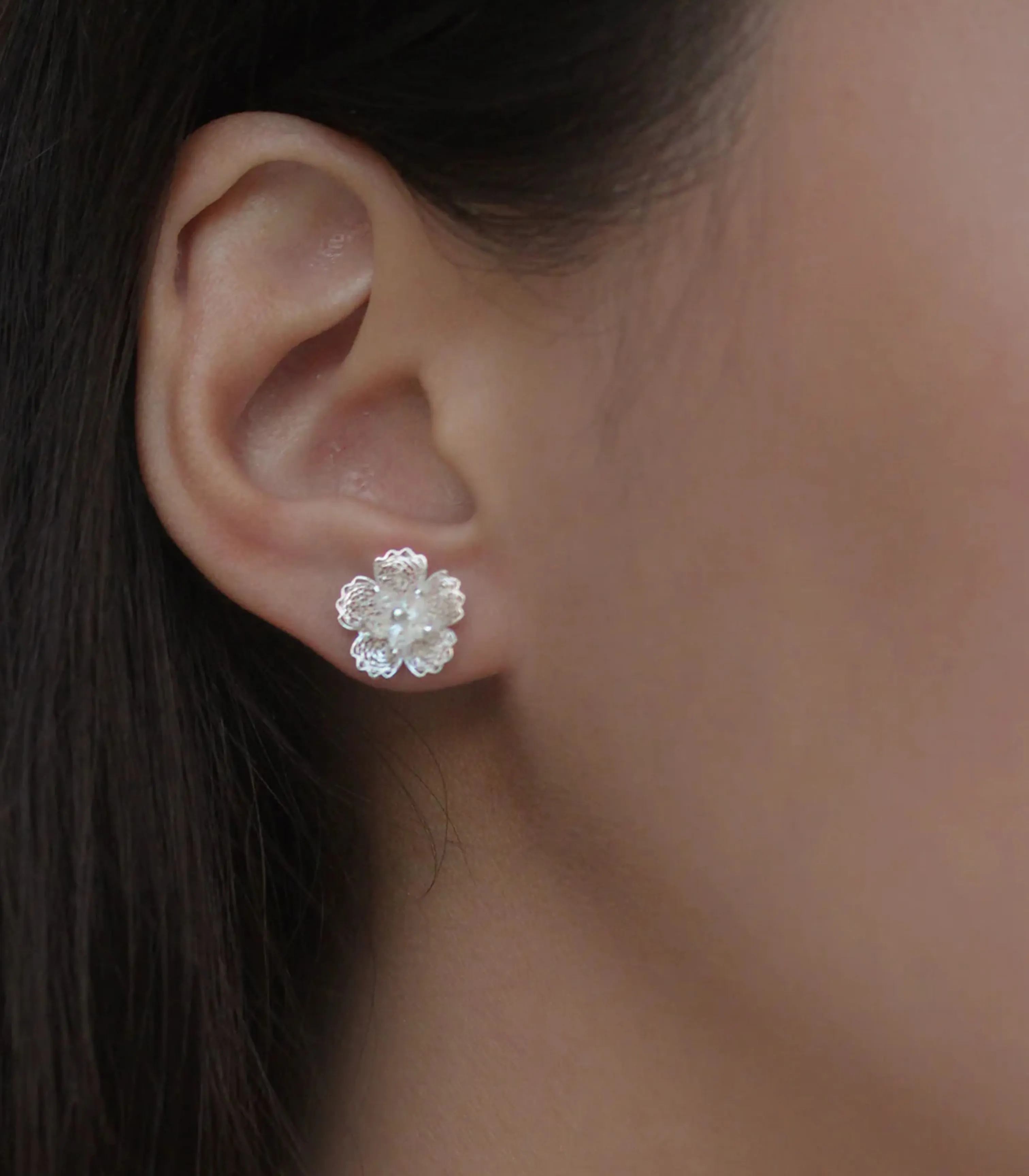 Gumamela Filigree Stud Earrings