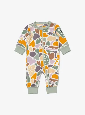 Heart Print Sleepsuit