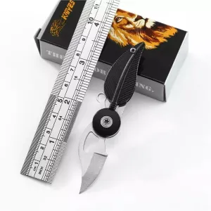 High quality stainless steel blade mini foldable camping survival knife for gift with aluminum handle