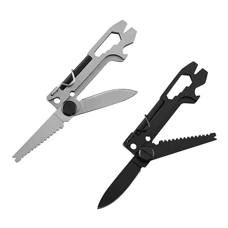 Hot Sells Stainless Steel Outdoor Camping  Portable Foldable Belt  Practical Knife  Saw And Multifunctional Tools