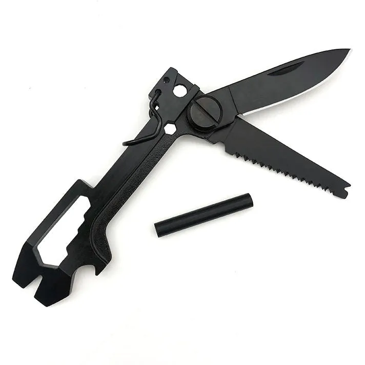 Hot Sells Stainless Steel Outdoor Camping  Portable Foldable Belt  Practical Knife  Saw And Multifunctional Tools