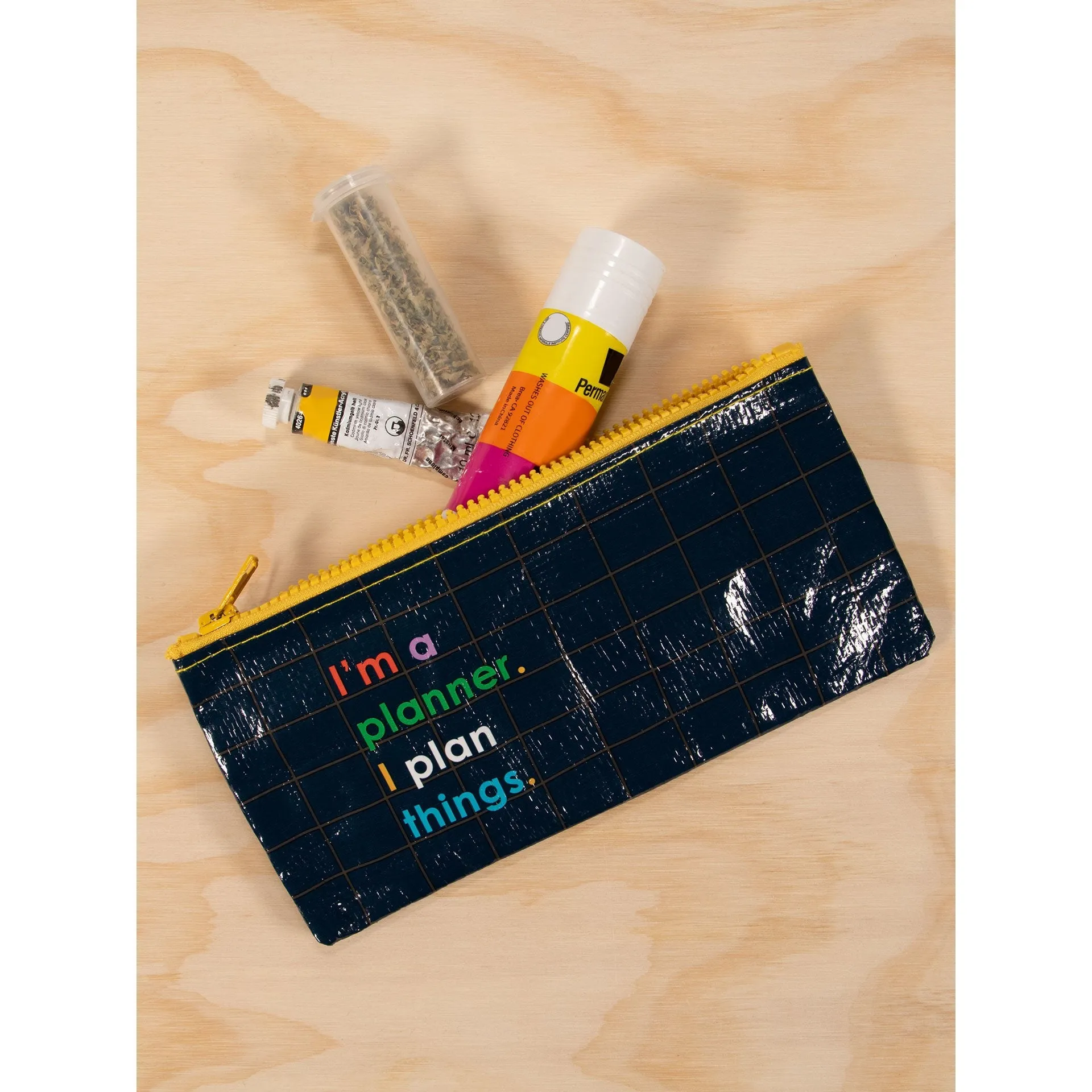 I'm A Planner I Plan Things Pencil Case | 4.25" x 8.5" | BlueQ at GetBullish