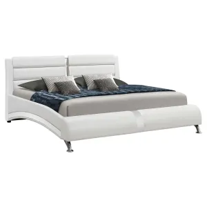 Jeremaine King Upholstered Bed White